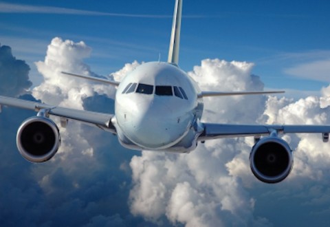 Commercial Airliner in Flight