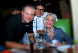 Carol w/ Chef Mel Mecinas and Press Coffee Owner Steve Kraus