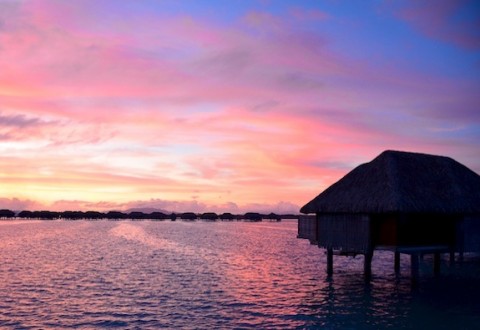 Sunrise Over Bora Bora