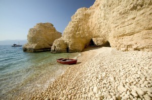 Remote Greek Island Beach