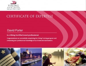 Viking River Cruises Certified Travel Professionals
