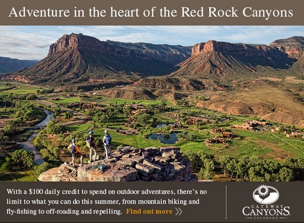 Gateway Canyons Luxury Travel Offer