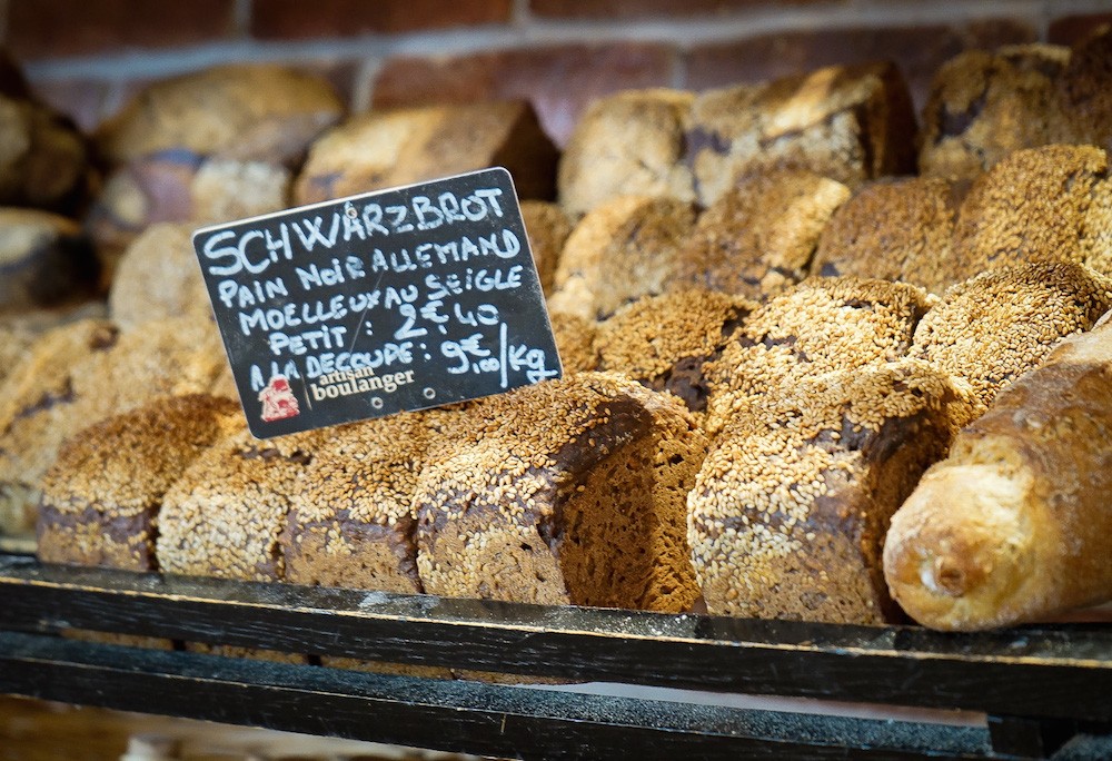 Schwarzbrot in a Parisian Bread Shop