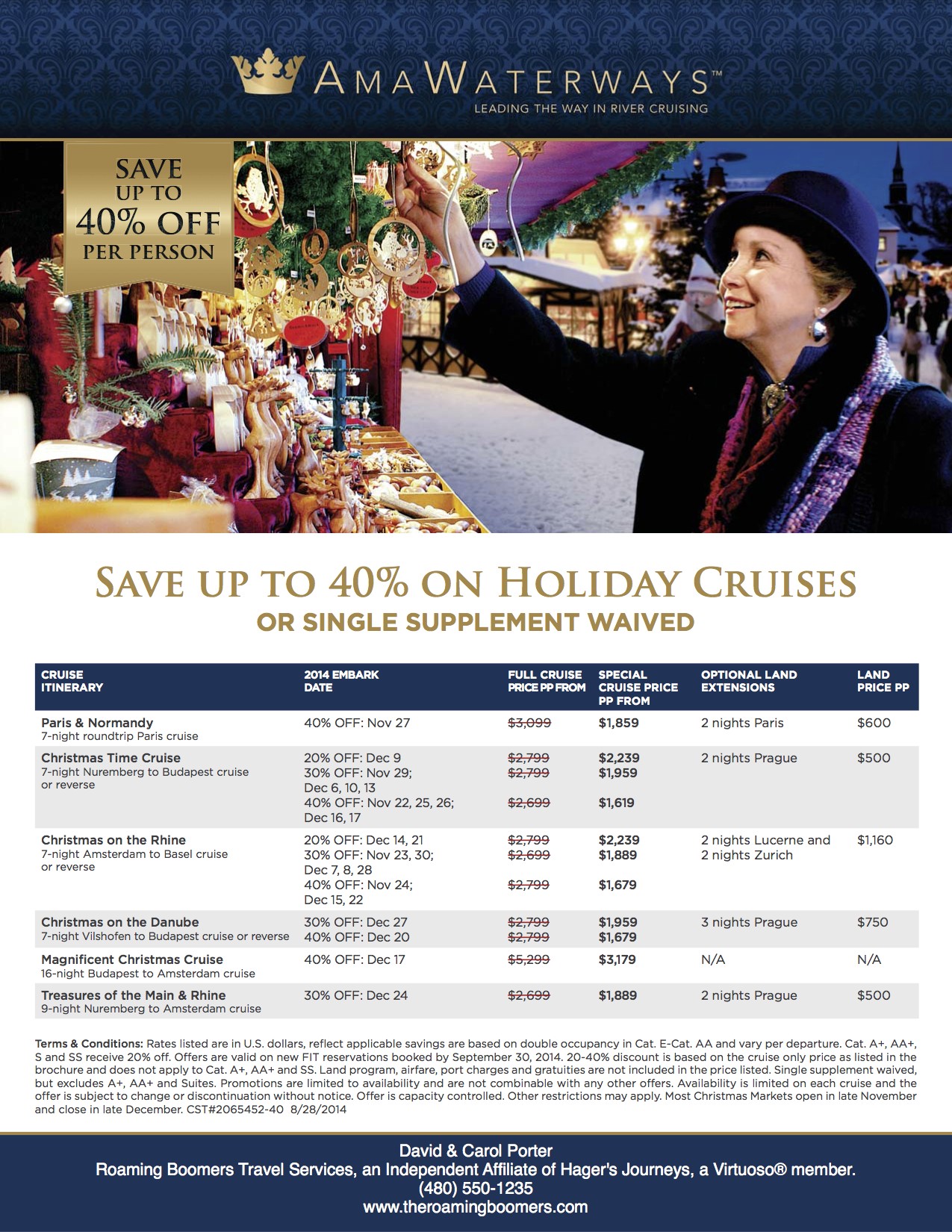 AmaWaterways Holiday Cruises 2014