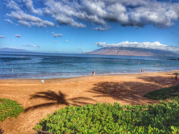 Walking the beach near the Four Seasons Maui