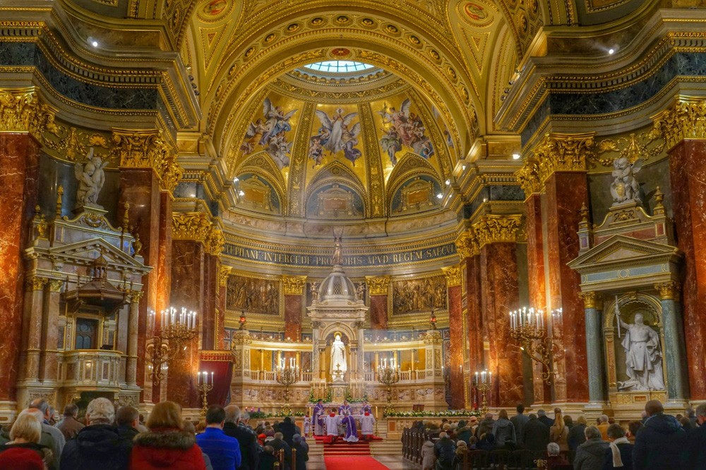 Interior St. Stephen's Basilica Budapest Hungary
