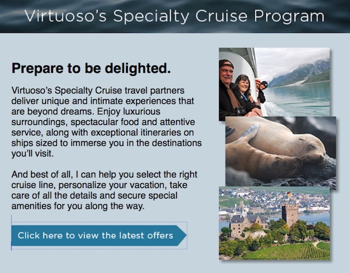 Virtuoso Specialty Cruise Offers