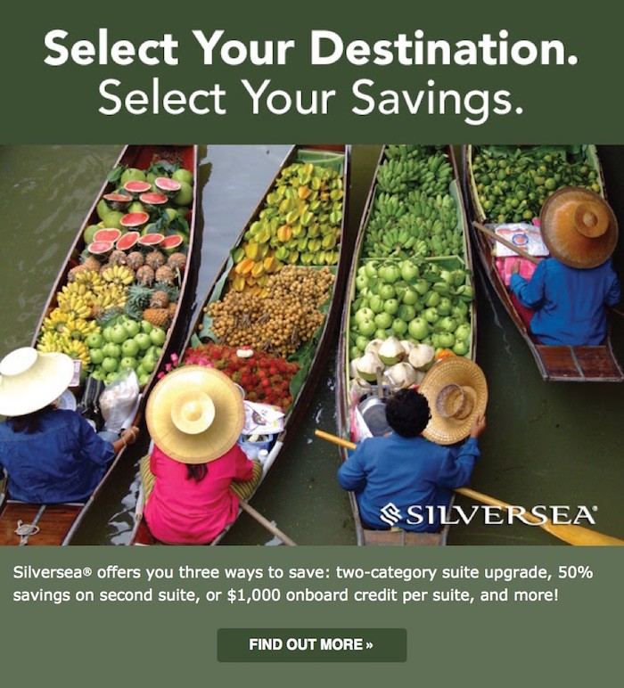 Silversea Cruise Savings Packages