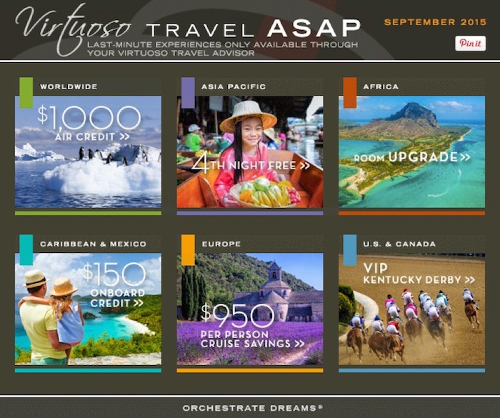 Last Minute Travel Offers Sept 2015
