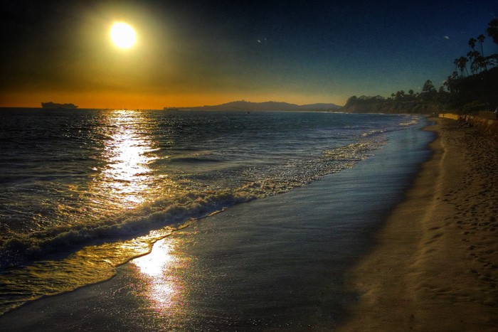 Santa Barbara Butterly Beach Sunset