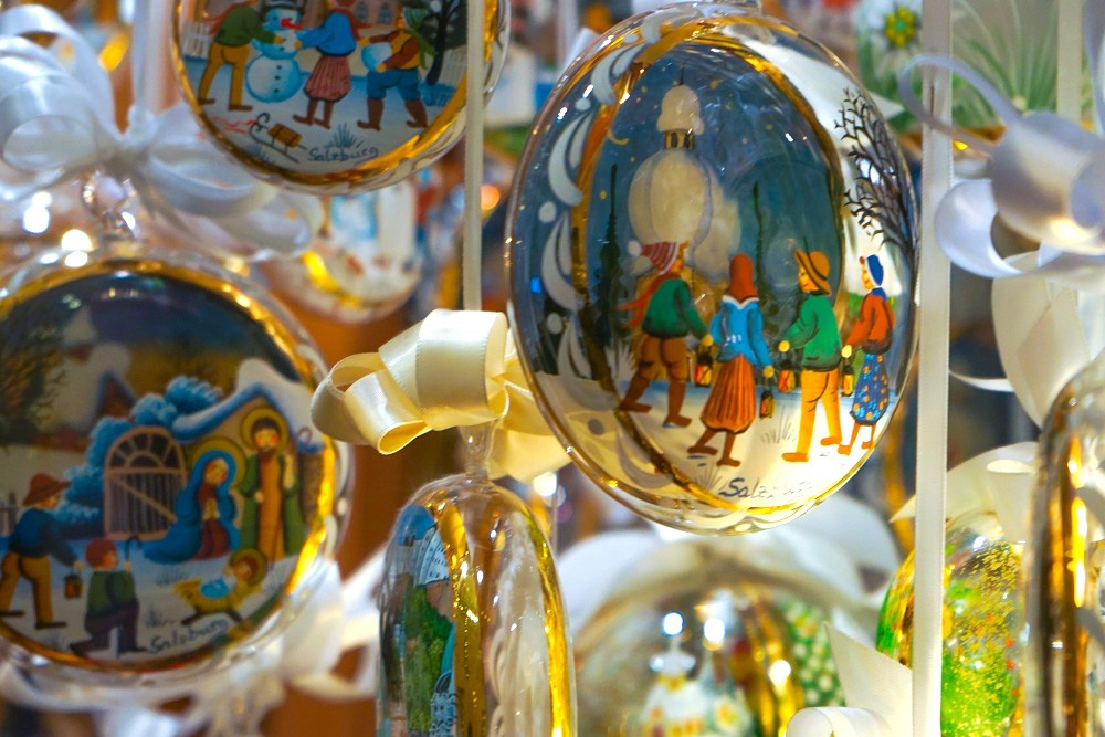 Christmas Ornaments in Salzburg Austria