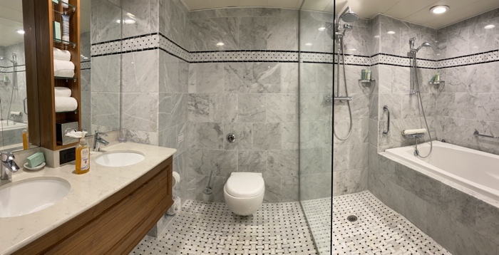 American Queen Steamboat Suite Bathroom