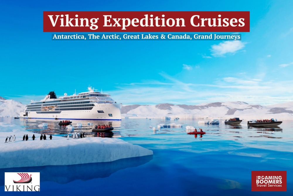 Viking offers expedition cruises to the Antarctic, The Arctic, the Great Lakes and Canada