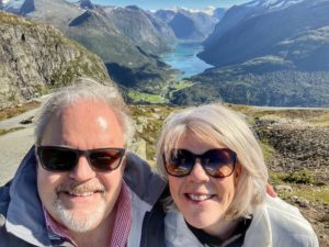 Views from a mountain top in Leon, Norway as we sailed with Silversea Cruises 