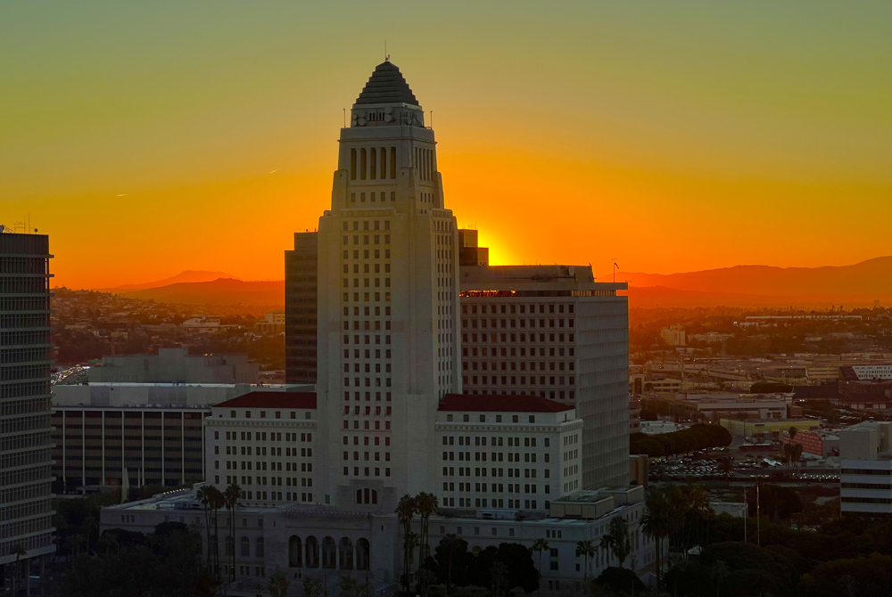 Sunrise from the Conrad Los Angeles
