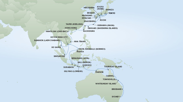 Regent Far East Grand Voyages Cruise