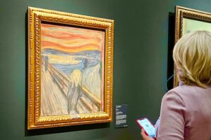 Edvard Munch The Scream in Olso National Gallery Musuem