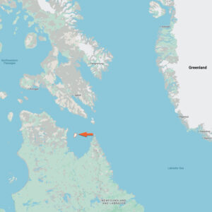 Silversea Expeditions Akpatok Island, Nunavut, Canada Map